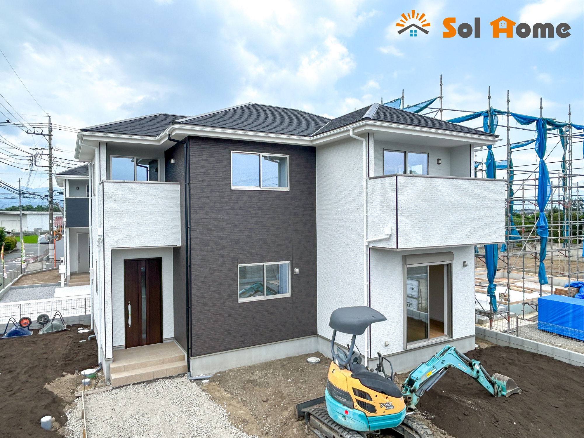高崎市乗附町1期　新築住宅全3棟の外観|◆本日のご案内も大歓迎です♪◆ 図面や写真では分からない部分を不動産のプロが丁寧にご説明いたします！！ 年中無休のソルホームはいつでもお問い合わせをお待ちしております♪