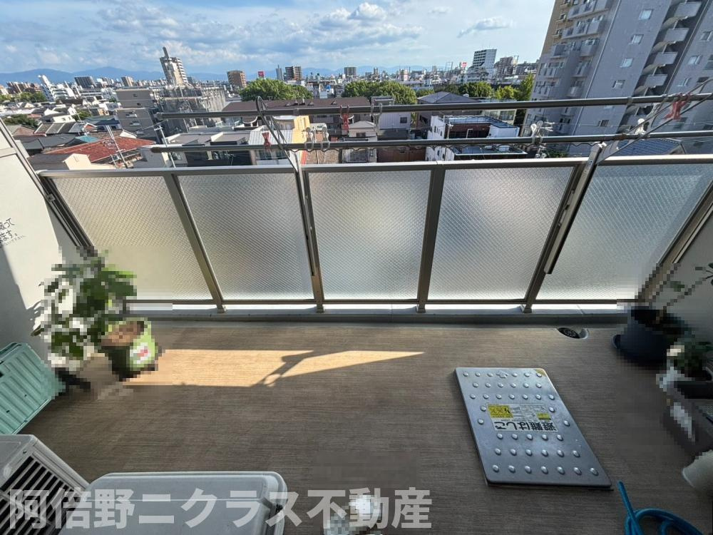 エスリード北田辺アーバンレジデンスのバルコニー