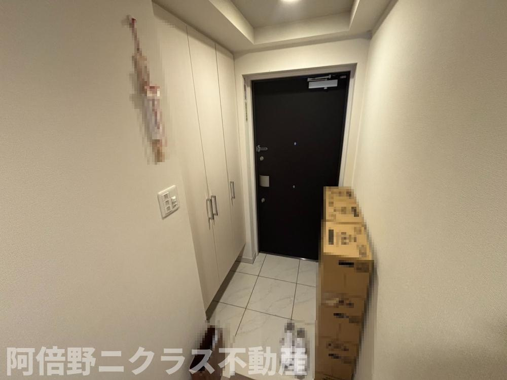 エスリード北田辺アーバンレジデンスの玄関