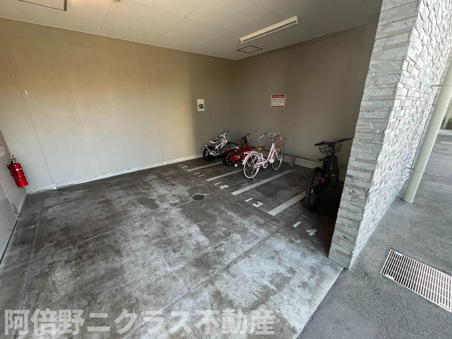 エスリード北田辺アーバンレジデンスの駐輪場