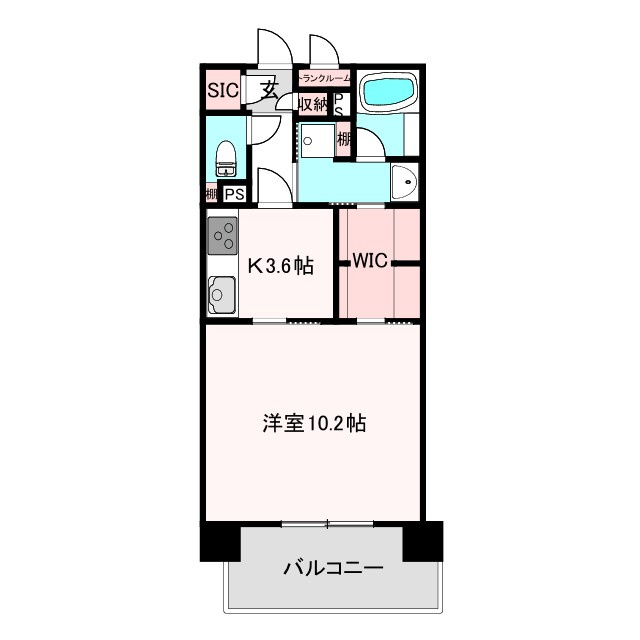 ディアステージ夕陽丘ソシエールの間取り