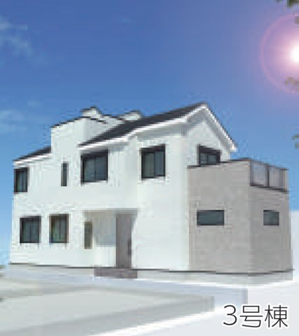 横浜市戸塚区下倉田町 新築戸建て【仲介手数料無料】の外観パース