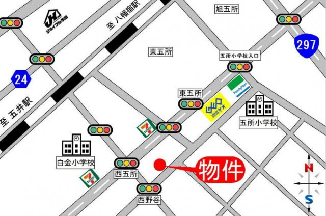 市原市西五所　新築戸建の地図