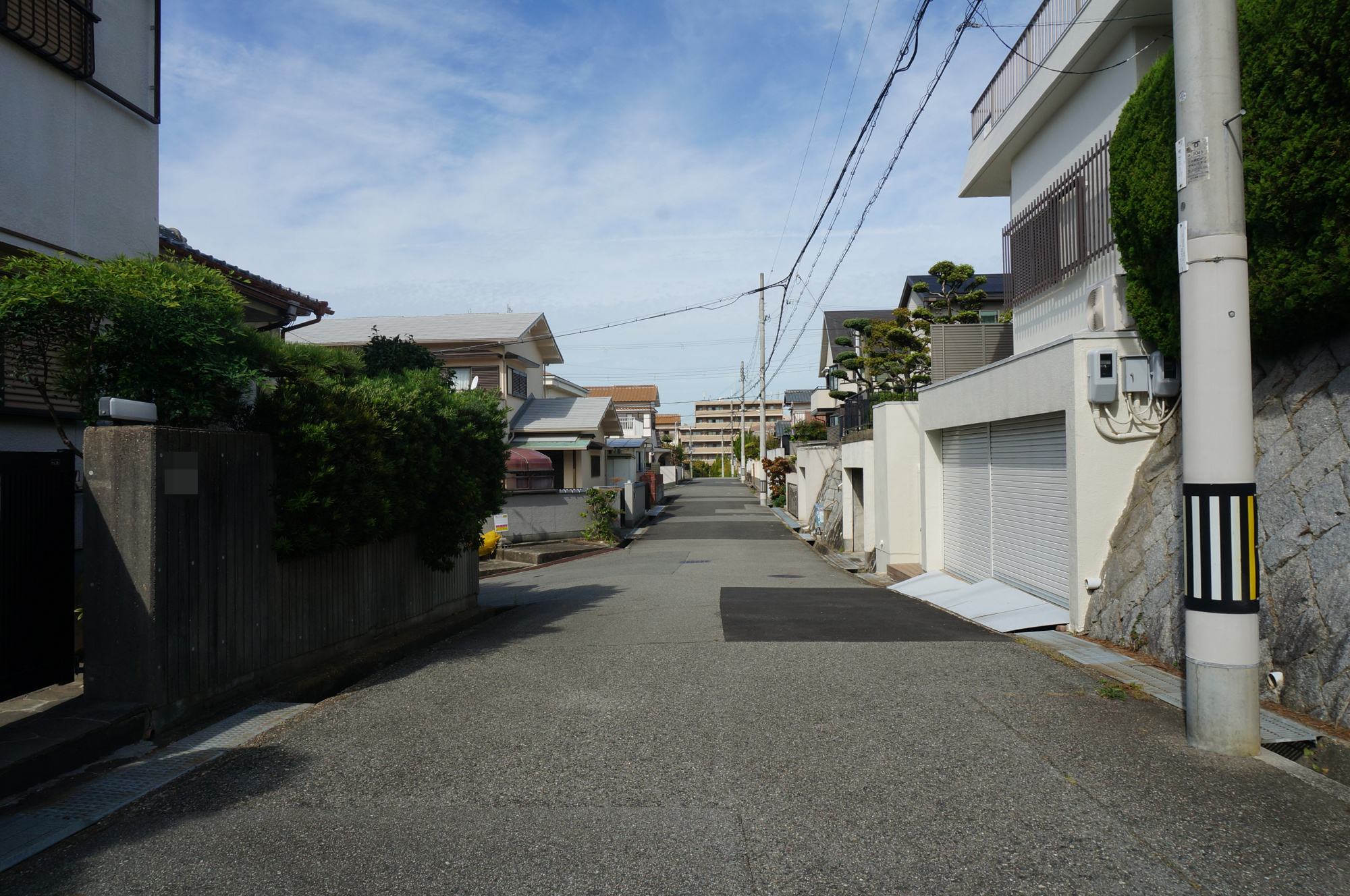 竜が台5丁目　土地の前面道路含む現地写真|東側前面道路幅員約6.0ｍ　公道