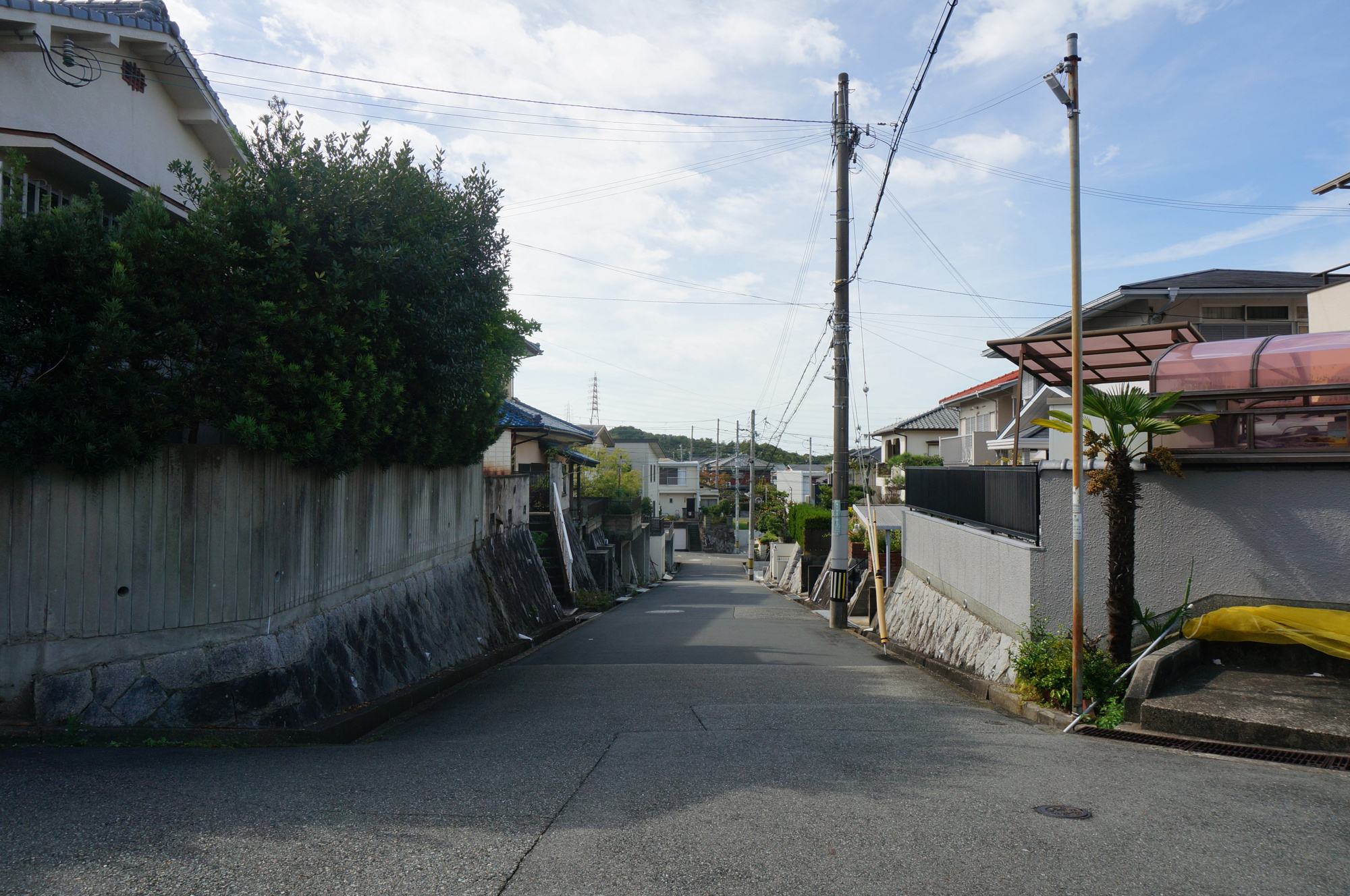 竜が台5丁目　土地の前面道路含む現地写真|北側前面道路幅員約6.0ｍ　公道