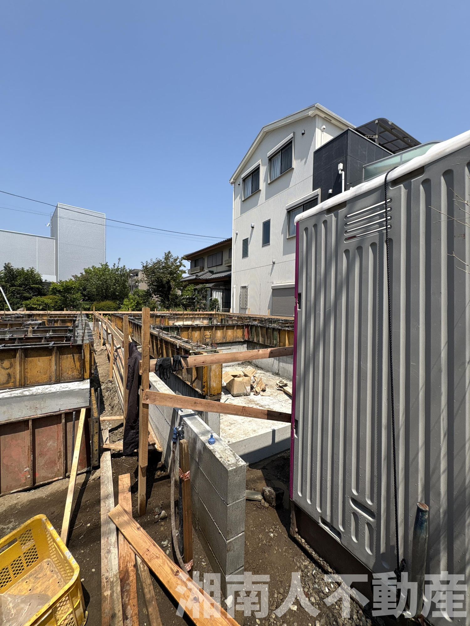 平塚市榎木町第1　新築戸建　全2棟　の外観|現在建築中です