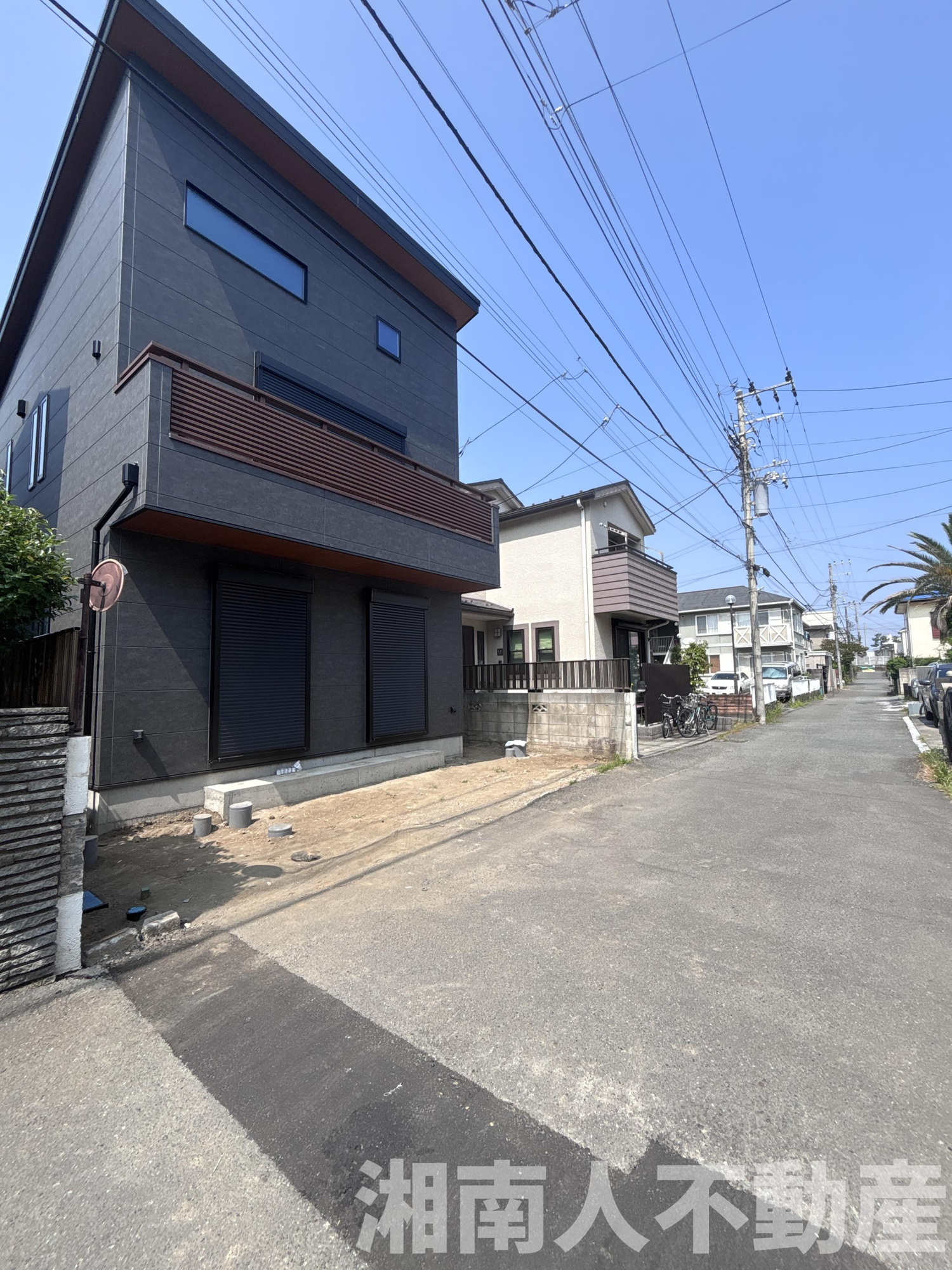 茅ヶ崎市南湖6丁目　新築戸建の前面道路含む現地写真|前面道路含む現地写真です