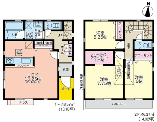 茅ヶ崎市中島４期　中古戸建の間取り