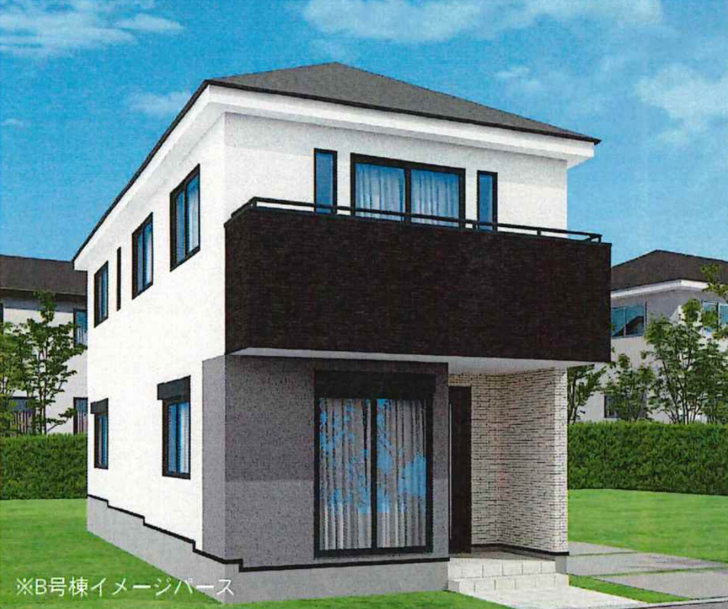 横浜市金沢区富岡西４丁目 新築戸建て【仲介手数料無料】の外観パース