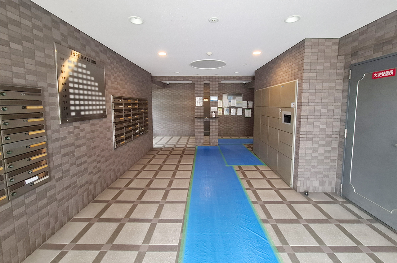 アステージ忠岡のエントランス|エントランスホール