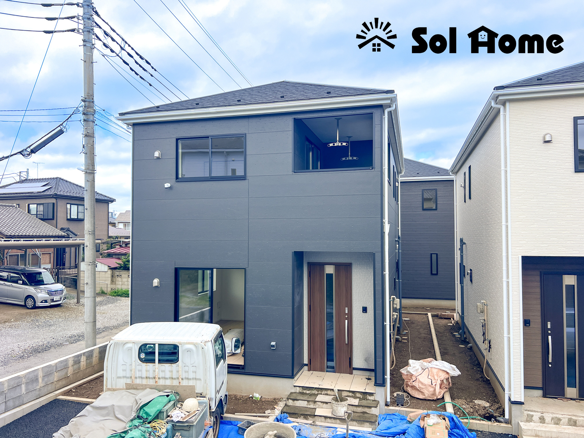 栃木市箱森町の新築一戸建の外観|◆本日のご案内も大歓迎です♪◆ 図面や写真では分からない部分を不動産のプロが丁寧にご説明いたします！！ 年中無休のソルホームはいつでもお問い合わせをお待ちしております♪