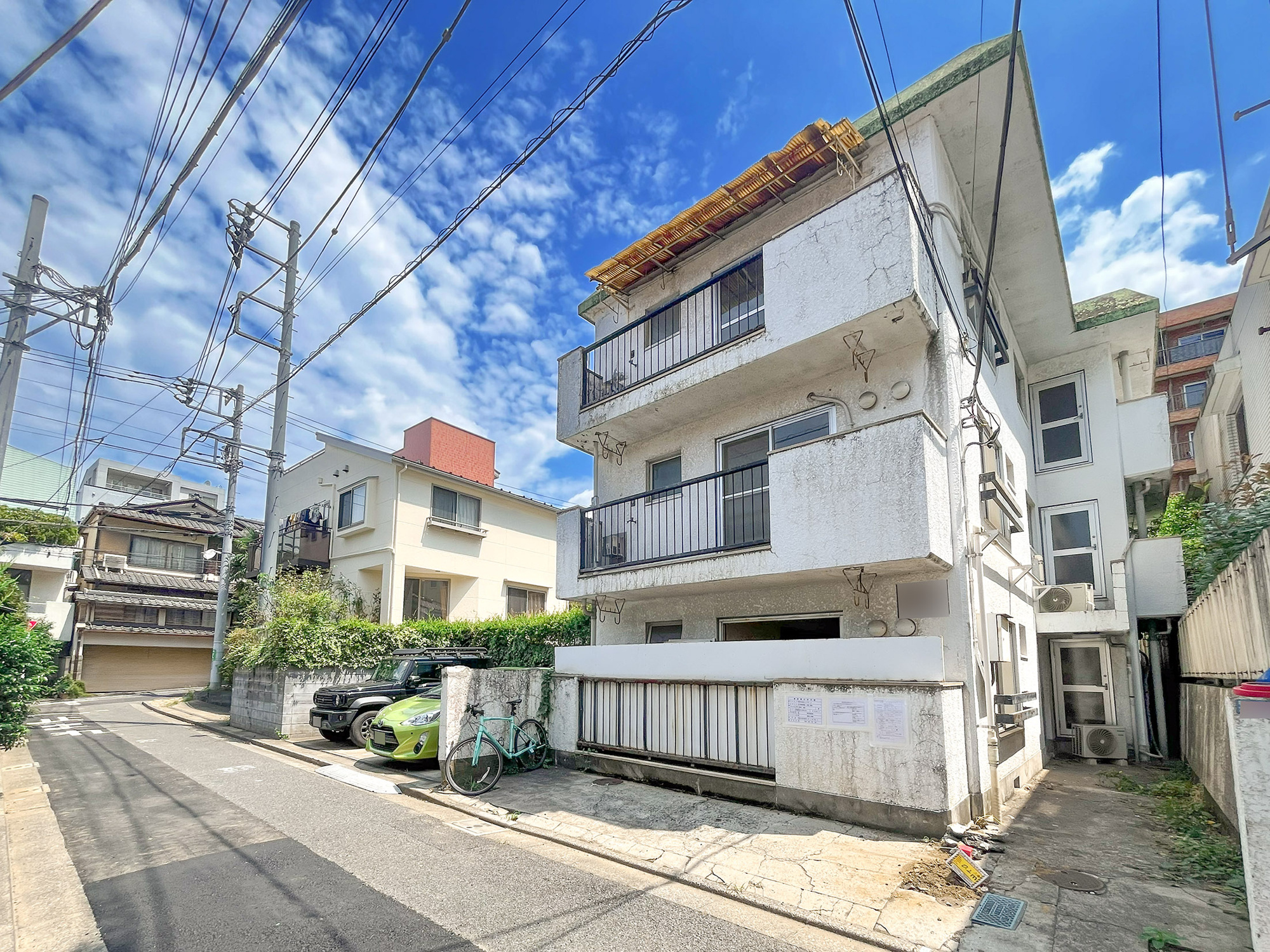 宅地分譲［渋谷区笹塚２丁目］の外観|現地写真（2026年8月撮影）　※解体後の更地渡しとなります