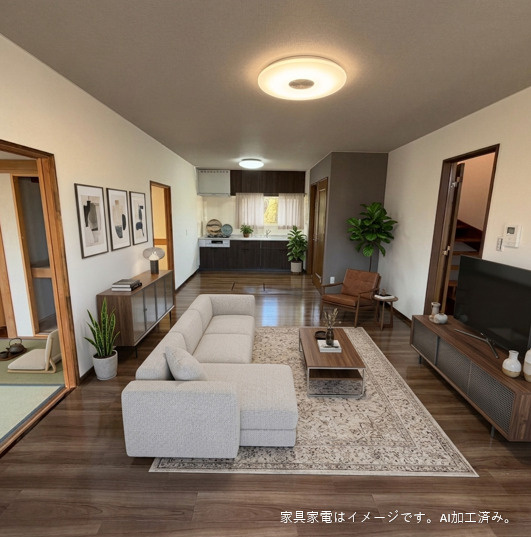 登別市桜木町3丁目22-14　リフォーム済み中古住宅の居間・リビング