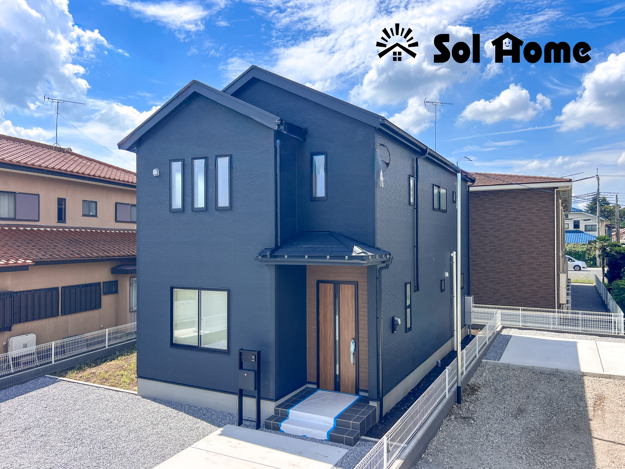 上三川町上三川第１１　新築住宅全３棟の外観|◆本日のご案内も大歓迎です♪◆ 図面や写真では分からない部分を不動産のプロが丁寧にご説明いたします！！ 年中無休のソルホームはいつでもお問い合わせをお待ちしております♪