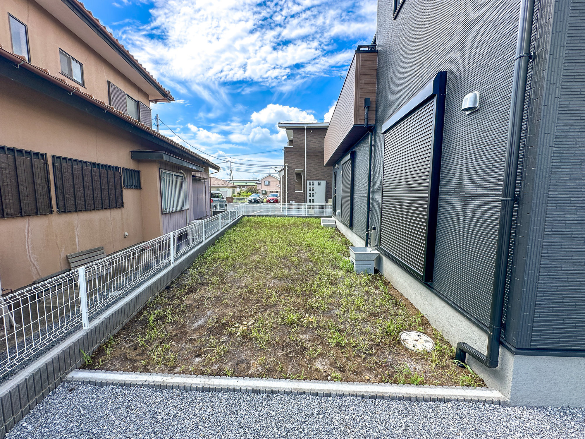上三川町上三川第１１　新築住宅全３棟の庭|お庭での家庭菜園・ガーデニングを通じて、お子様と一緒に育てていくと、思い出も増えていきそうですね♪
