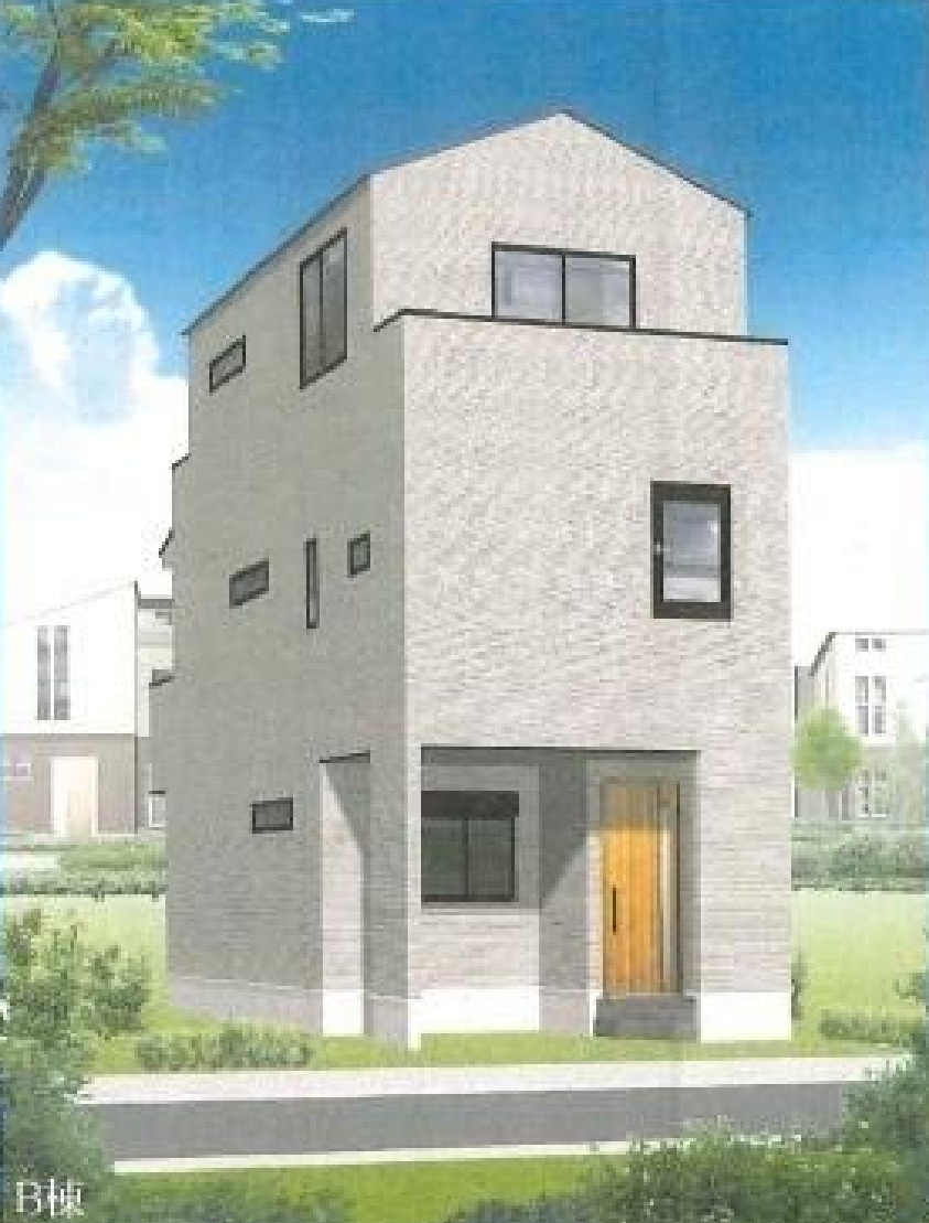 横浜市瀬谷区南台2丁目　新築戸建【仲介手数料無料】の外観パース