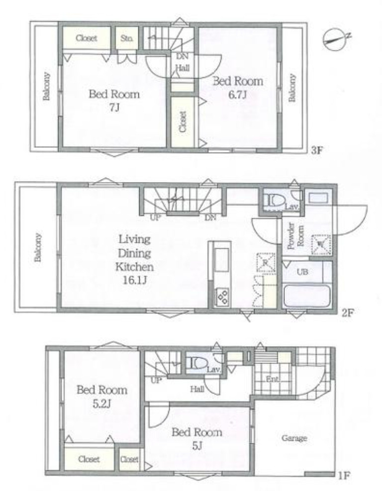 横浜市瀬谷区南台2丁目　新築戸建【仲介手数料無料】の間取り
