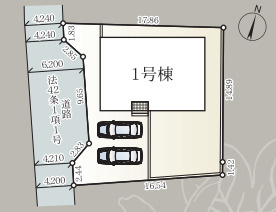 那須塩原市埼玉第４　新築住宅全１棟の区画図|２７１㎡の敷地では憧れのガーデニングやBBQもできる広さがあり、日常を豊にしてくれます♪