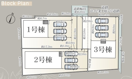 クレイドルガーデン　静岡市駿河区用宗　第4　全3棟の区画図|全3棟で分譲中♪