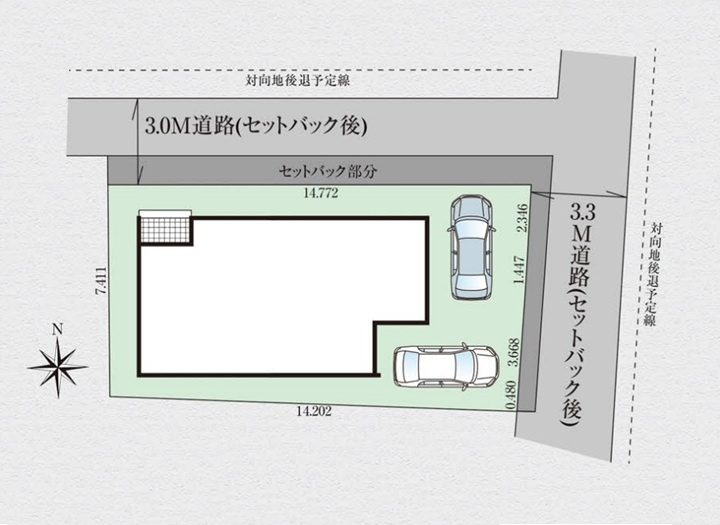 高崎市昭和町　新築住宅全1棟の区画図|◇土地33.61坪◇