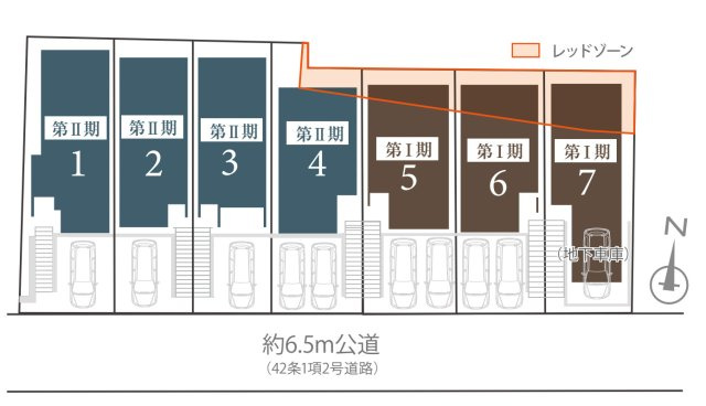 横浜市保土ケ谷区初音ケ丘 新築戸建て【仲介手数料無料】の区画図