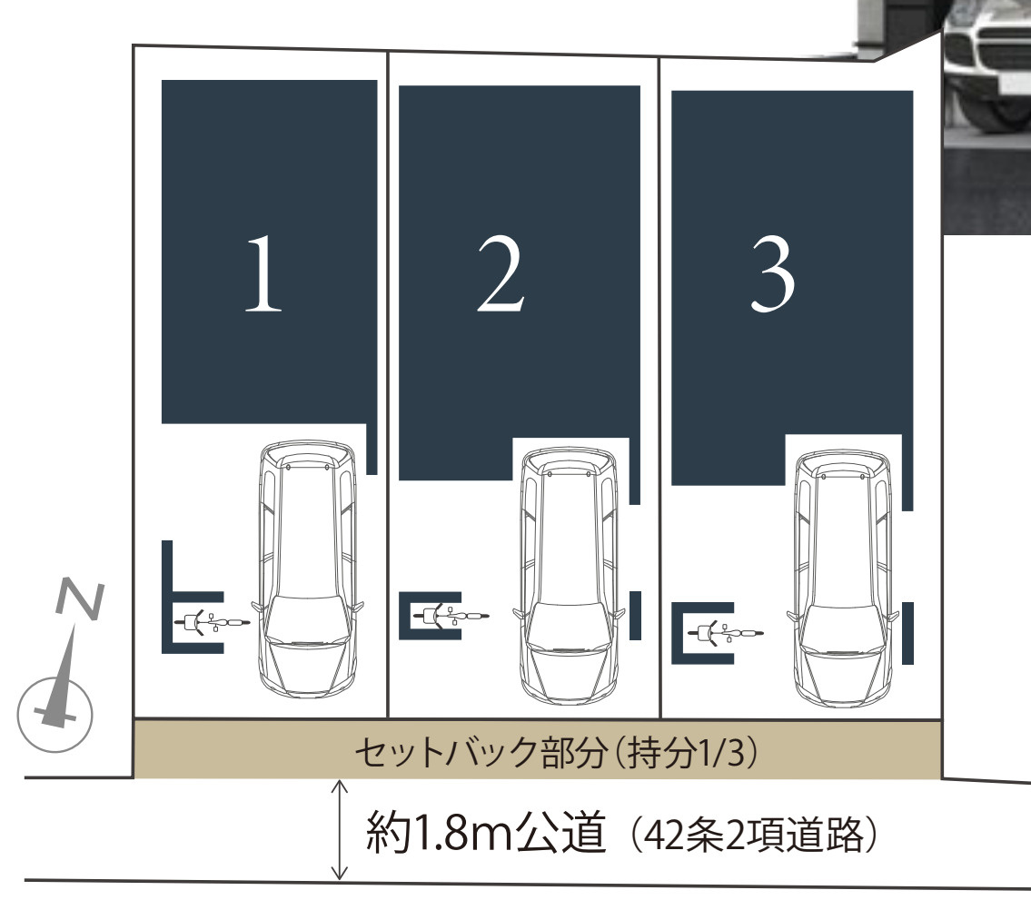 横浜市西区霞ケ丘 新築戸建て【仲介手数料無料】の区画図
