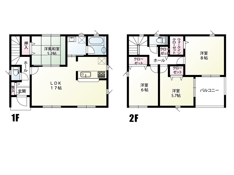 常総市本石下　8号棟　間取図