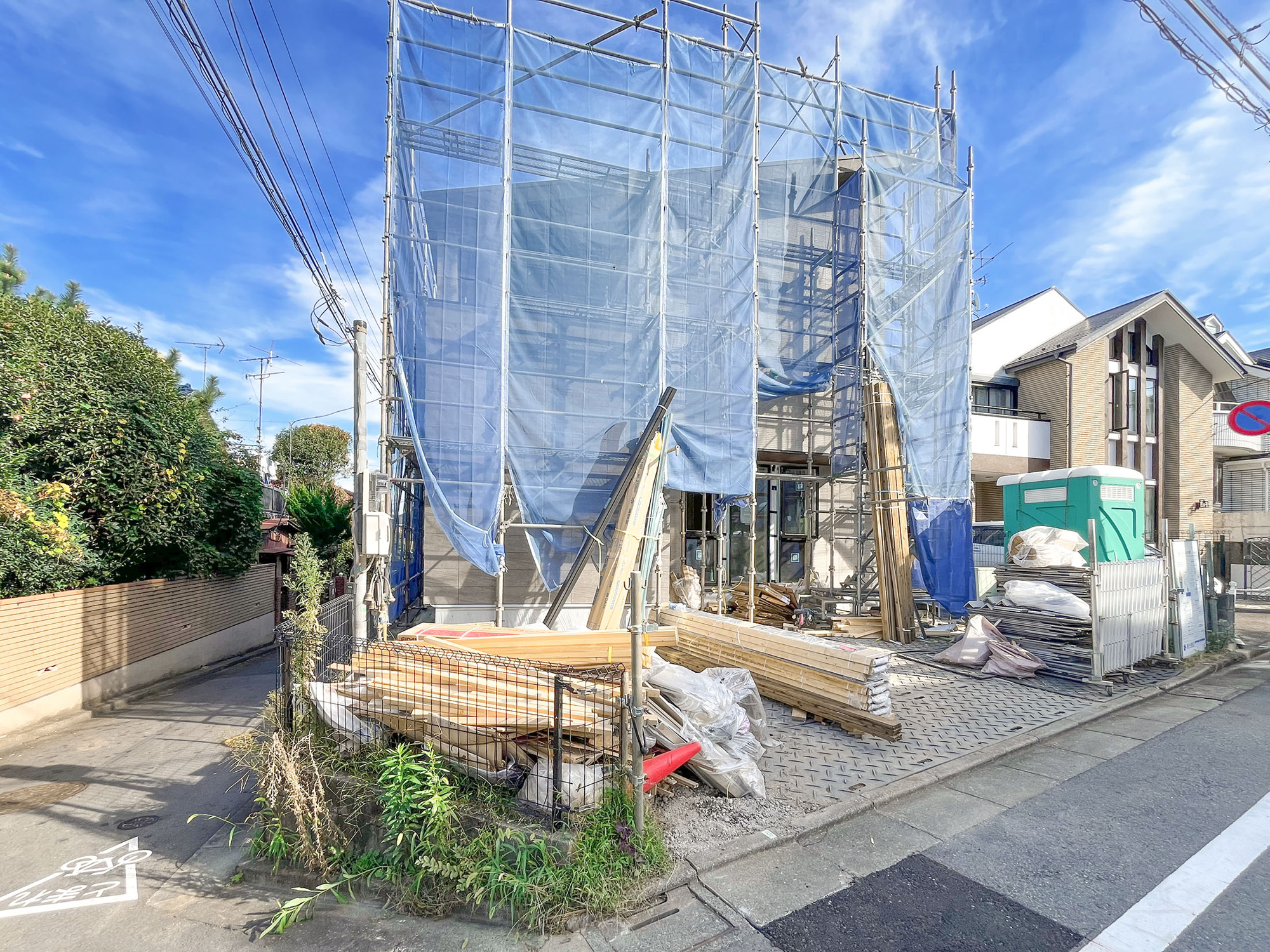 新築分譲［ミラクラス久が原Ⅵ］の前面道路含む現地写真|現地写真（2026年10月撮影）