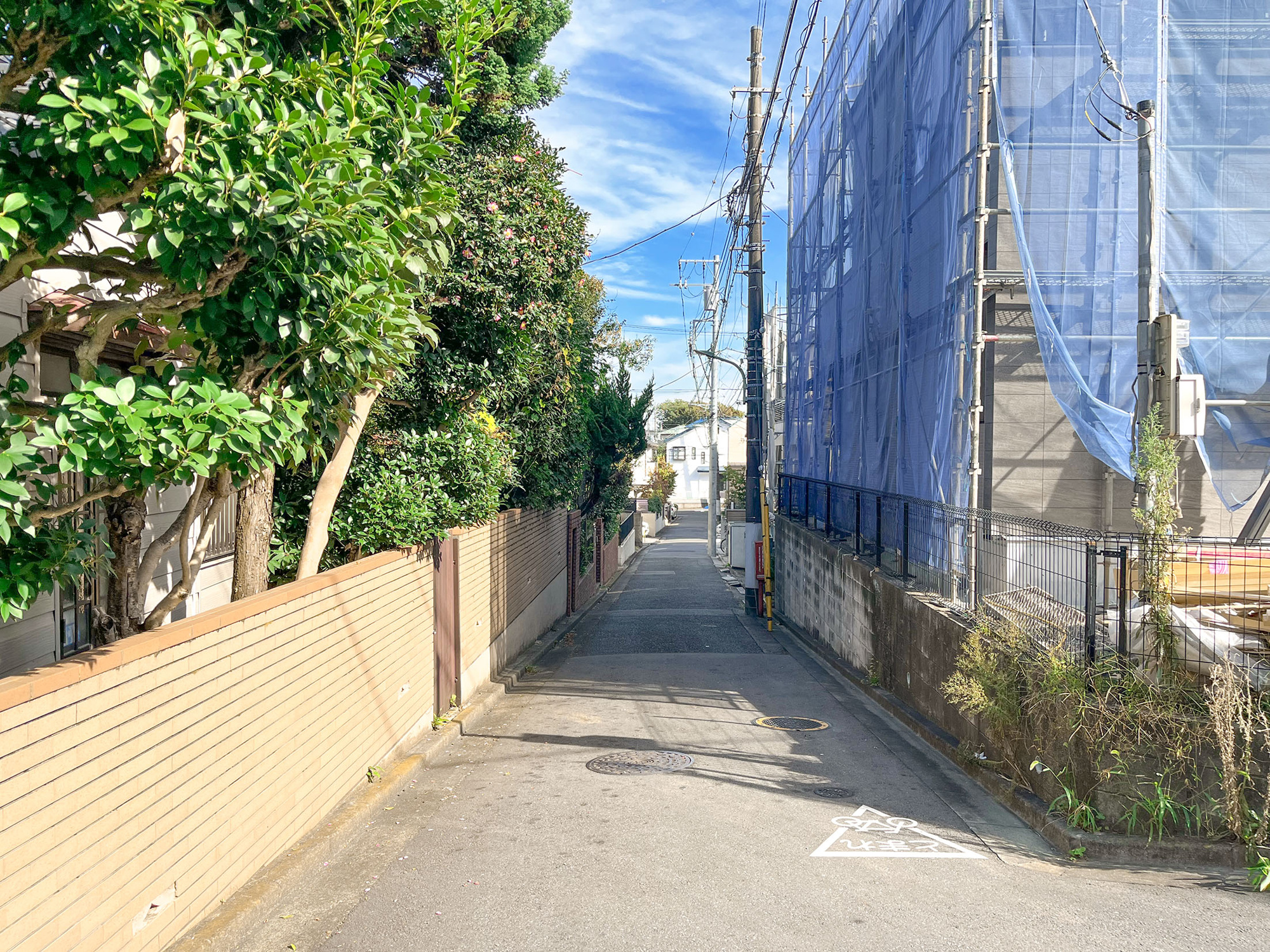 新築分譲［ミラクラス久が原Ⅵ］の前面道路含む現地写真|現地写真（2026年10月撮影）