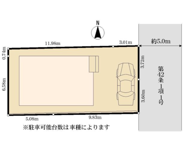 横浜市栄区長倉町　中古戸建て【仲介手数料無料】の区画図