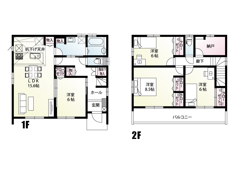 【２号棟：間取り図】