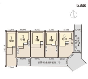 高崎市新町第8　新築住宅全9棟の区画図|「初めまして！」が集まる分譲地。たくさんの子供たちが年齢を問わずに、仲良く一緒に成長できるのは大型分譲地の特徴ですね。
