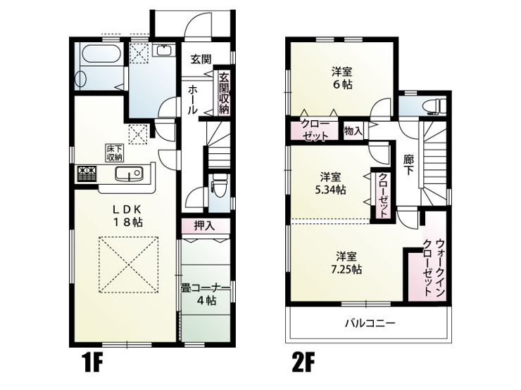 久喜市吉羽3丁目第5　8号棟　間取図