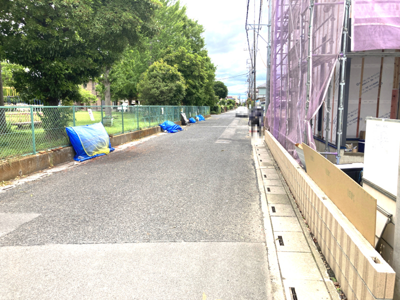 久喜市吉羽3丁目第5　前面道路は北東側幅員5.9ｍです