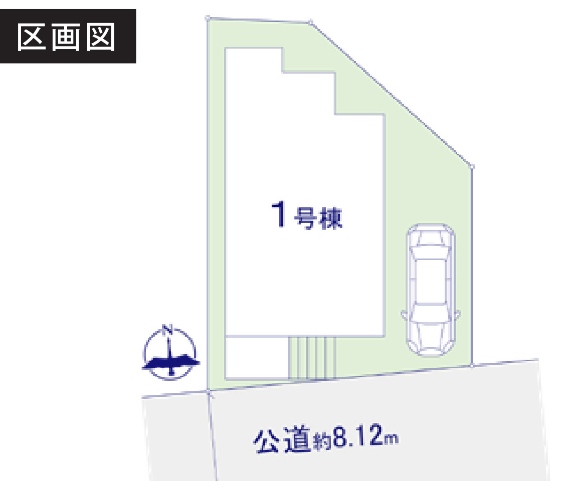 横浜市金沢区柴町 新築戸建て【仲介手数料無料】の区画図