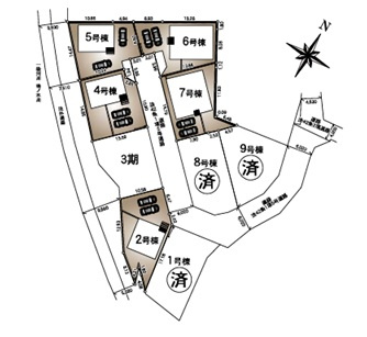 前橋市北代田町第10-2期　新築住宅全5棟の区画図|◇土地60.26坪◇