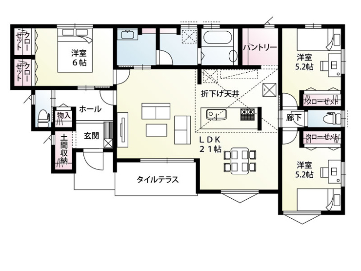 【５号棟：間取り図】