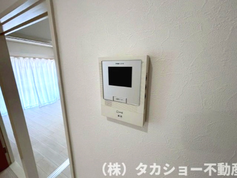 ハイマート稲毛　A棟の防犯設備|モニター付きインターホンです!