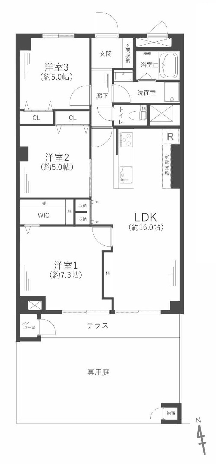 ダイヤシャトー千里の間取り
