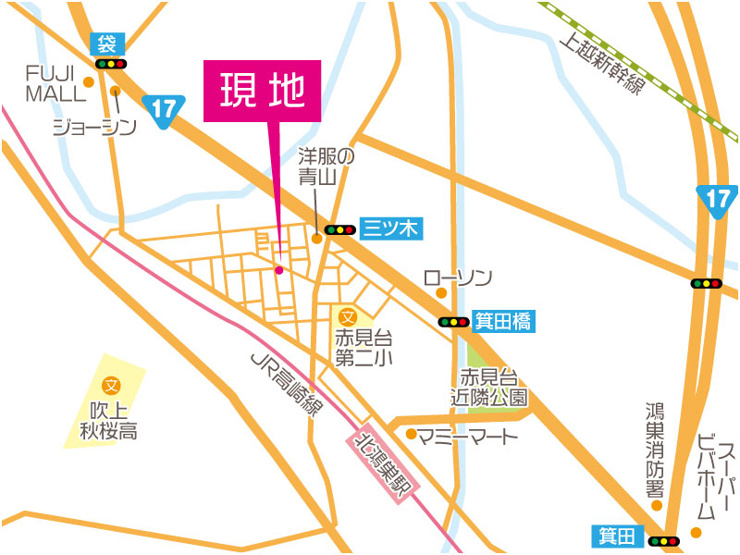 《現地案内図》