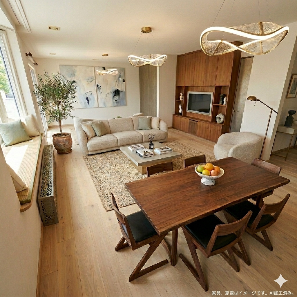 登別市富岸町2丁目29-14　中古住宅の居間・リビング
