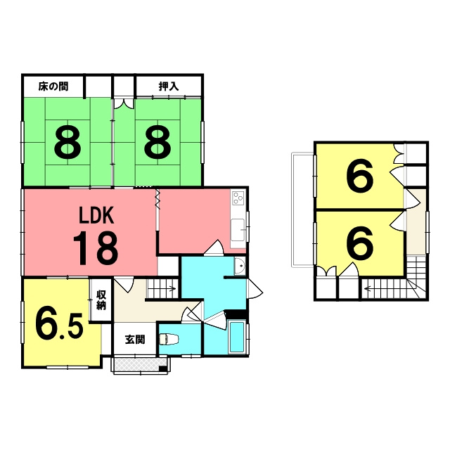 室蘭市柏木町45-24　中古住宅他2棟の間取り