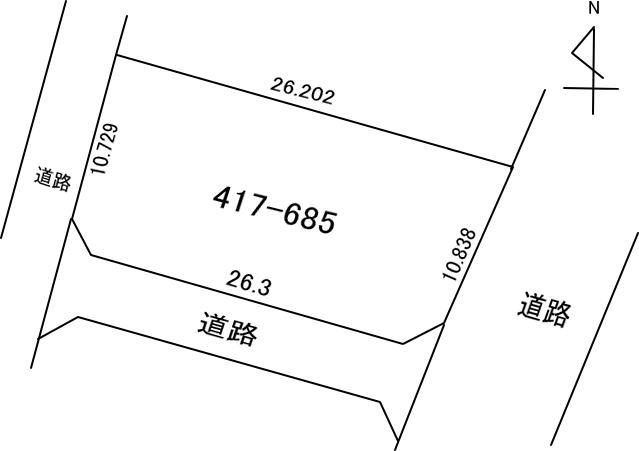 室蘭市柏木町417-685　土地の外観