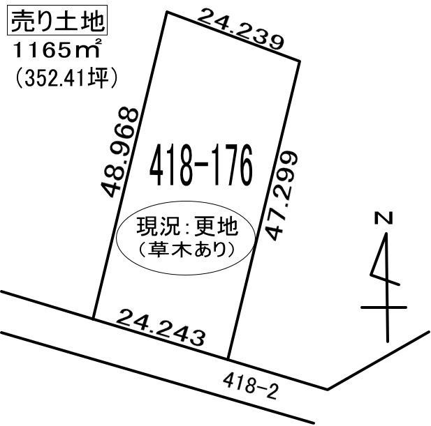 室蘭市柏木町418-176　土地の外観