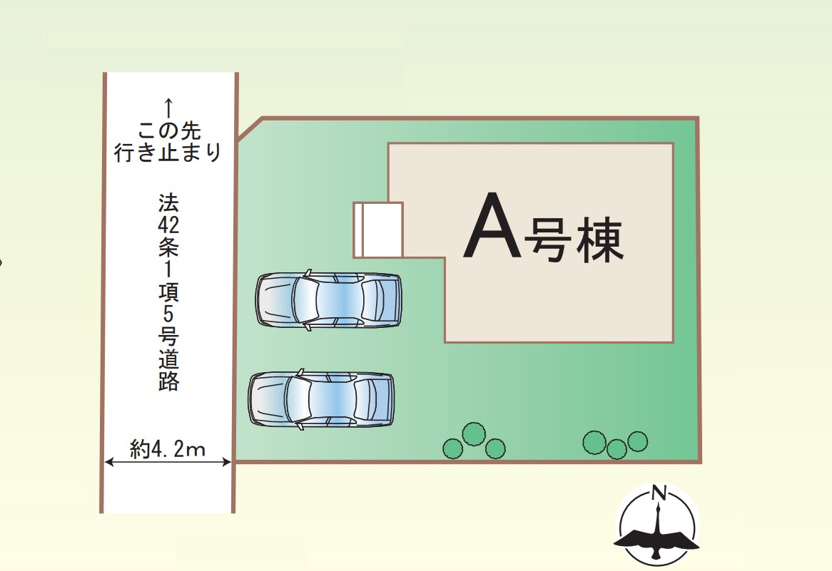 高崎市東貝沢2丁目　新築住宅全1棟の区画図|◇土地49.32坪◇