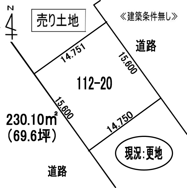室蘭市祝津町2丁目112-20　土地の外観
