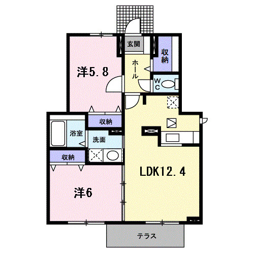 メゾン河北の間取り