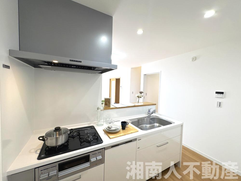 小田原市国府津　新築戸建のキッチン|キッチンでお料理をお楽しみください