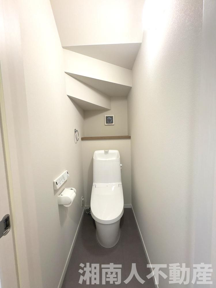 小田原市扇町　新築戸建のトイレ|コンパクトで使いやすいトイレです