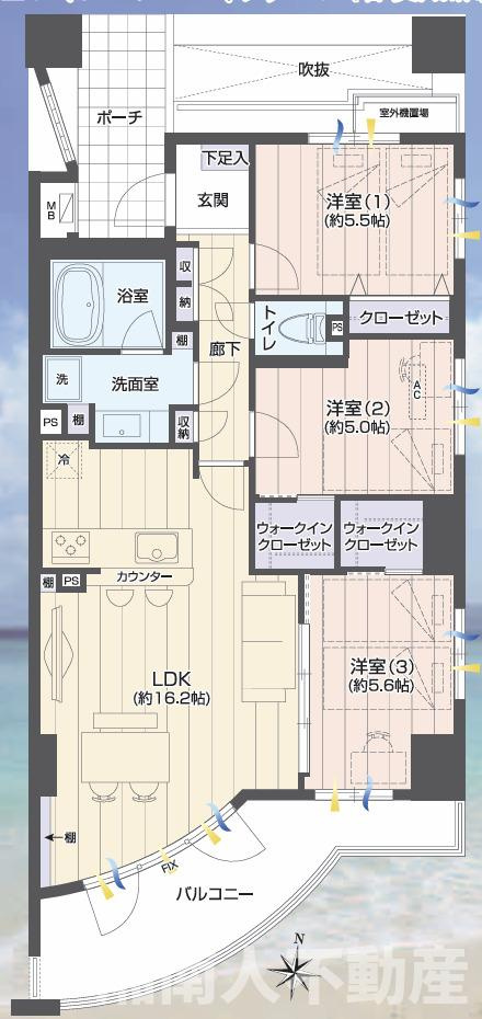 シーサイドコート湘南海岸公園の間取り